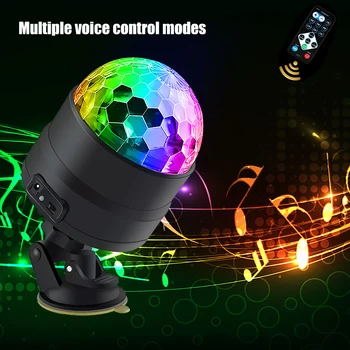 

2020 Party Activated Rotating Disco Ball Party Lights Strobe Light LED Stage Lights For Christmas Home KTV Xmas Wedding Show