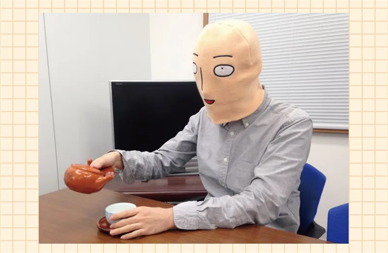 Новое поступление One punch man Saitama shaven head стильная зимняя теплая шерстяная шапка унисекс Ограниченная серия