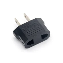 1/2/5 pces euro ue para eua viagem adaptador de tomada de alimentação conversor de conversão de viagem europeu para americano tomada adaptador