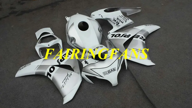 Инжекторный комплект для HONDA CBR1000RR 08 09 10 11 CBR 1000 RR CBR 1000RR 2008 2011 белая, голубая обшивка кузова+ подарки HM24