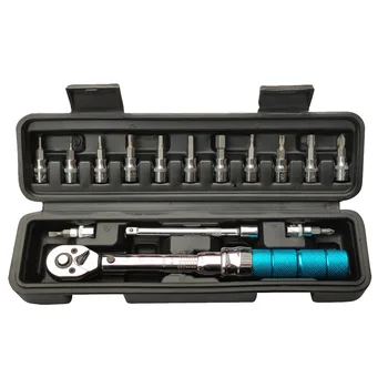 

15pcs Portable Cycling Steel Ratchet Universal Allen Key Manual Spanner Bicycle Repair Tools Mini Adjustable Torque Wrench Set