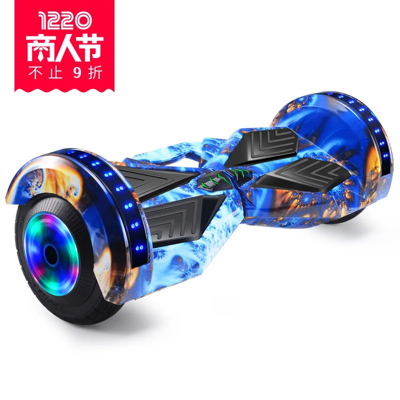 8 &quotIntelligent Twisting Self Balancing Electric Hoverboard Scooter with LED Wheel Lights | Спорт и развлечения