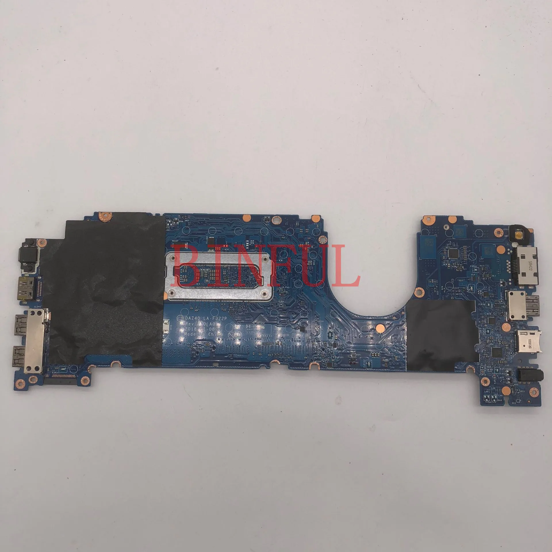 Для Latitude 7490 Материнская плата ноутбука CN-0T0VJ3 0T0VJ3 T0VJ3 DAZ40 LA-F322P с SR3L9 I5-8350U Процессор полностью протестирована