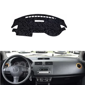 

Rose Pattern Non-slip Dashmat Dash Mat Dashboard Cover Pad Cover Carpet Car Sticker for S-UZUKI Swift 2005 2006-2016 Car Styling