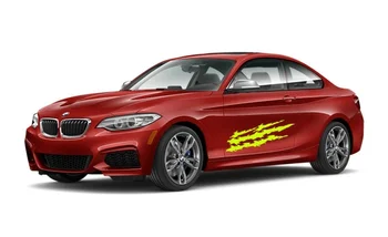 

For 1Pair/2Pcs 23" X 7" Car & Truck Multiple Color Flame Hood Racing Stripe Vinyl Decal Sticker
