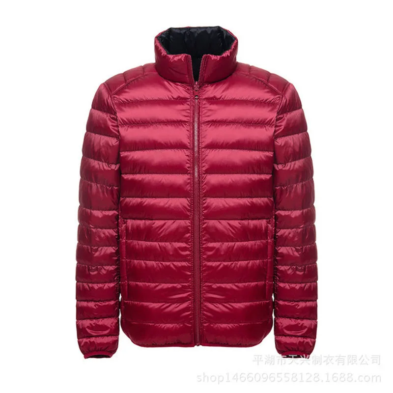 Red 1 Осенне-зимние куртки мужские 5XL 6XL 7XL бюст 140 см плюс размер длинный рукав Мужское пальто - Цвет: Red 1