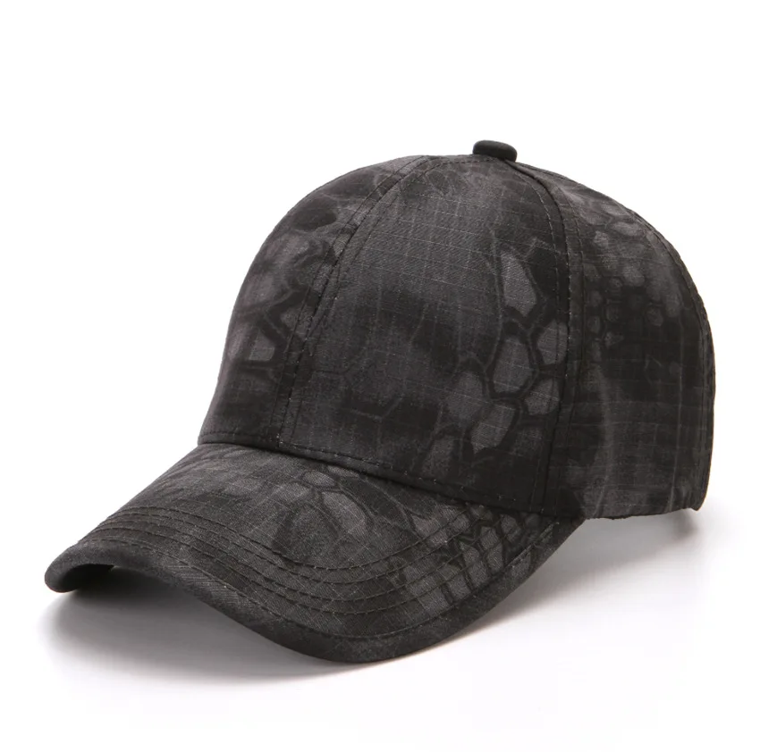 

Outdoor Camouflage Riding Mountain Climbing Sports Topee Rattlesnake Python-Print CS Training Camouflage Baseball Cap Men And Wo