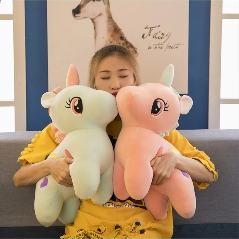 Zhenwei 30/40/55cmUnicorn "Лошадка Радуга" Пони плюшевая игрушка Дети Hug кукла подарок аниме плюшевые игрушки для детей