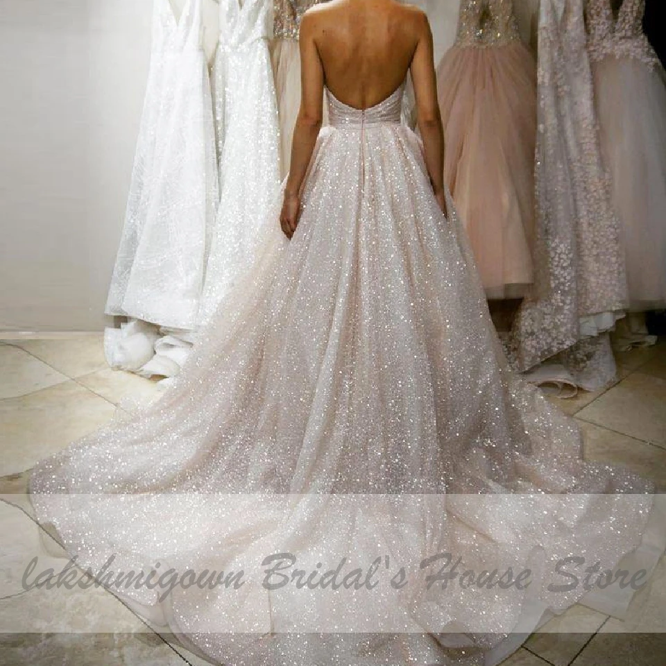 Lakshmigown Glitter Tulle Blush Pink 