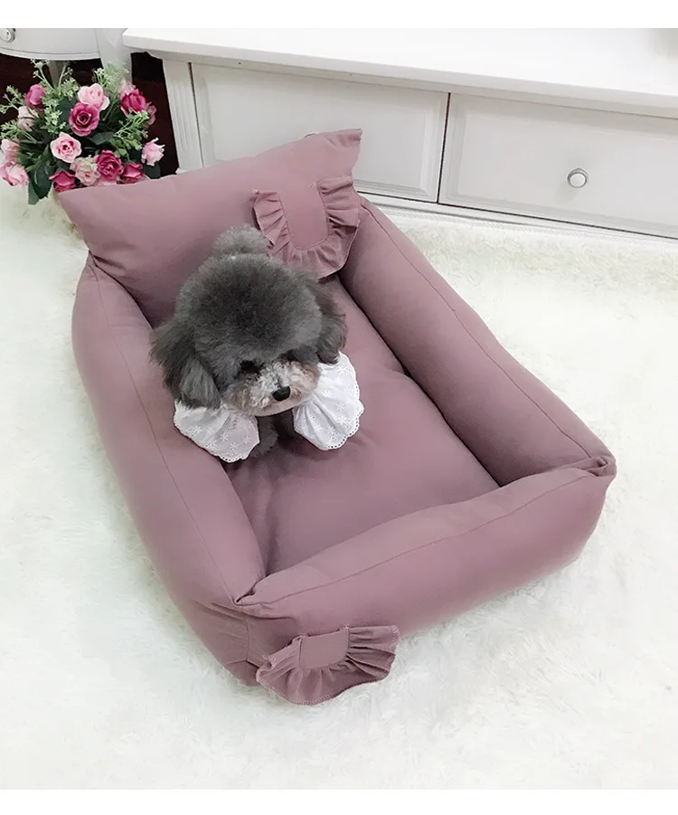 Принцесса Собака кровать хлопок четыре сезона собачий питомник кошачий питомник товары для домашних животных можно разбирать и мыть питомник Тедди