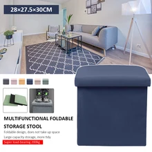 Tabouret de rangement multifonctionnel pour maison, pliable, organisateur de livres, jouets, repose pieds, accessoires de maison