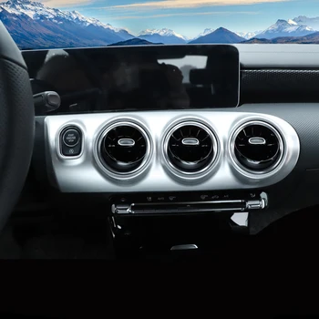 

Car central control panel modification for Mercedes-Benz A180 A200 W177 chrome modified interior car stickers accessories 2019