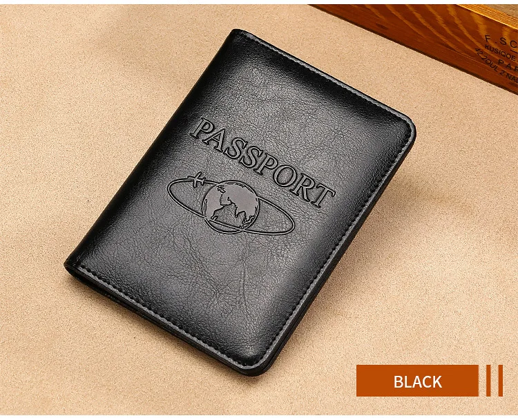 Обложка для паспорта винтажная натуральная кожа Crazy Horse RFID Блокировка Обложка для паспорта унисекс натуральная кожа Защитный для паспорта чехол