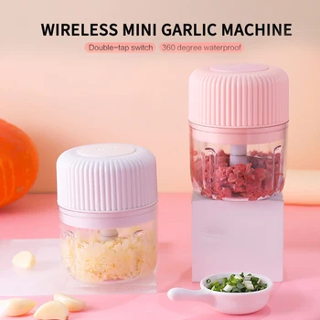 

Multifunction Electric Garlic Crusher Vegetable Cutter Food Chopper Grinder Crusher For Nut Meat Fruit Onion Kitchen Accessories