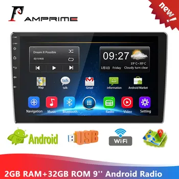 

AMPrime 9" Android 2GB+32GB Car radio 2 Din Multimedia Player GPS Navigation Auto Stereo WIFI Bluetooth Video Player AutoRadio