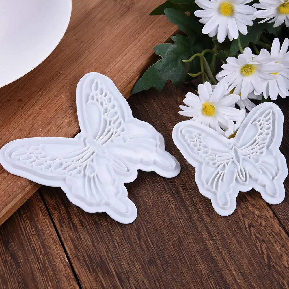 

2pcs Butterfly Fondant Cake Embossing Mold Embossing Die Embossing Die Cutting Mold Seal Mold Fondant Tool