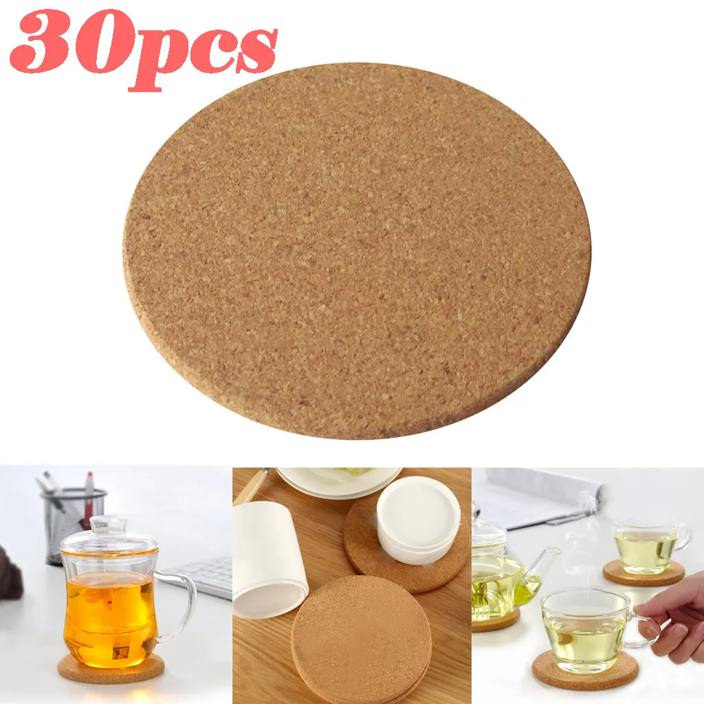 Keuken кухонные аксессуары 30 х пробковые деревянные стаканы для чая кофе чашка