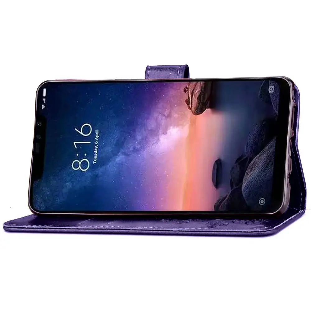 Кожаный чехол бумажник для Xiaomi Mi A1 A2 5X 6X 5 6 9 8 SE Pocophone F1 Max 3 2 Redmi Plus 5A 4A 4X S2