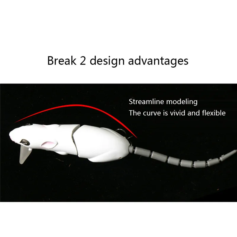 1-2 шт. искусственные рыболовные приманки Мышь Приманка ABS пластик крыса приманка крыса бионическая приманка кренкбейты 15 см