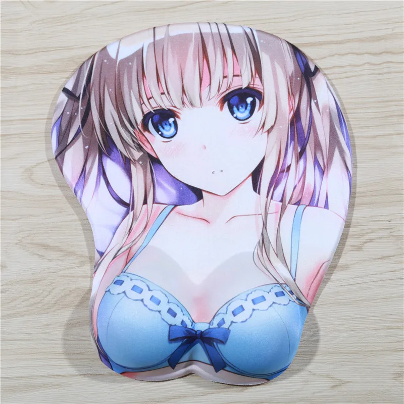 FFFAS силиконовый гелевый 3D коврик для Мыши Эргономичный сексуальный коврик для мыши Oppai Busty Boob аниме девушка геймер подставка для запястья коврик для мыши для ноутбука