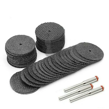 

50pcs Fiberglass Reinforced Cut Off Wheel Rotary Discs + 3Pcs 1/8 Mandrel
