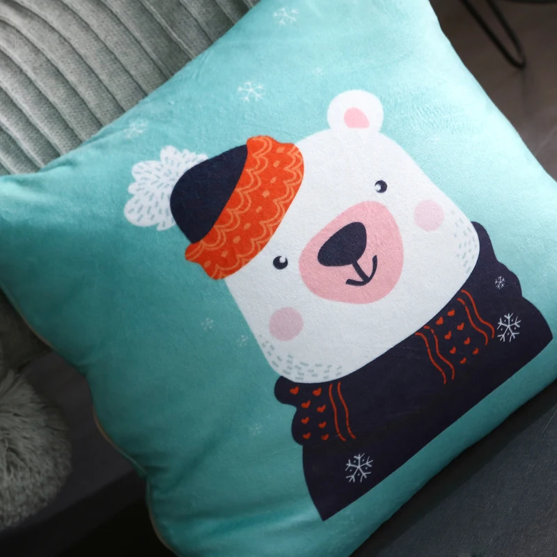 Модная мультяшная Подушка диванная подушка милая с принтом декоративная в