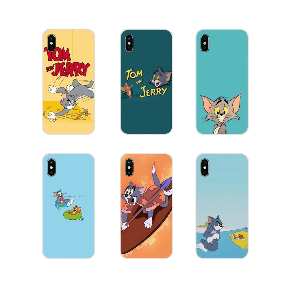 

For Huawei Mate Honor 4C 5C 5X 6X 7 7A 7C 8 9 10 8C 8X 20 Lite Pro Accessories Phone Shell Covers Tom and Jerry Pattern