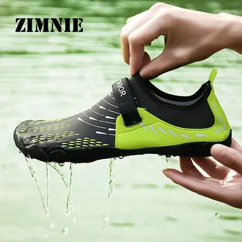 

ZIMNIE Summer Outdoor Shoes Men Woman Lightweight Breathable Creek Beach Quick Drying Wading Upstream Fishing Net Water Shoes