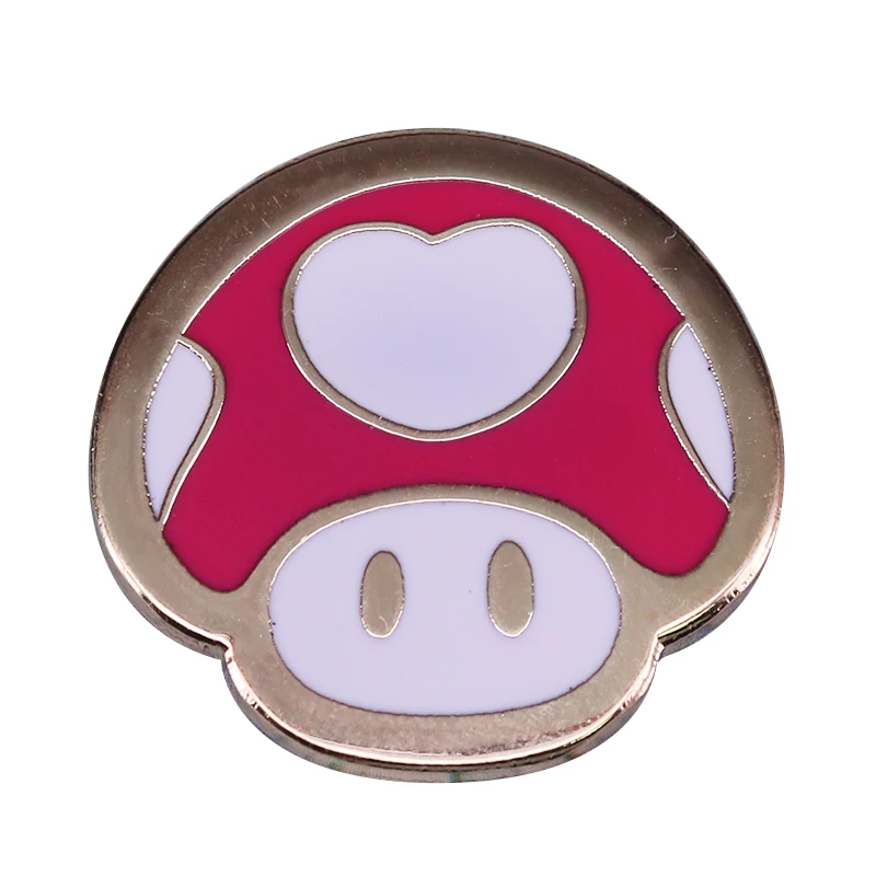 Супер Марио сердце shroom pin Принцесса Персик вентилятор милый фантастическое дополнение