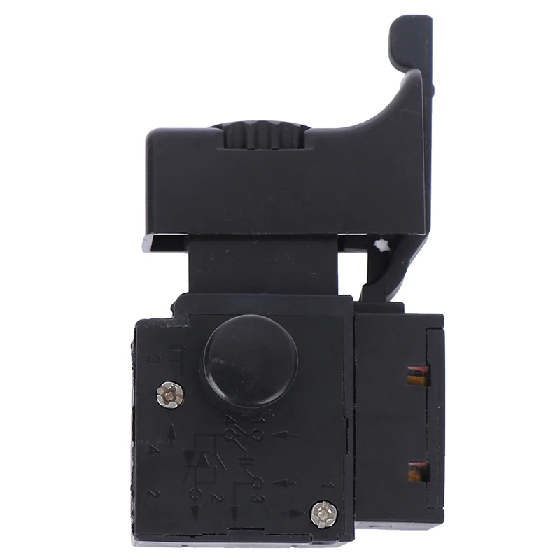 New 1pcs FA2-6/1BEK Lock On Power Tool Electric Drill Speed Control Trigger Button Switch 6(6)A 250V 5E4