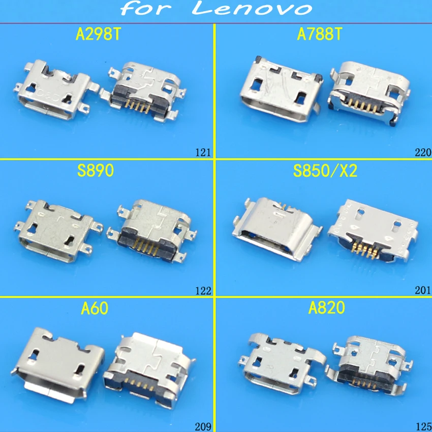 JCD планшет MicroUSB штекера Micro USB 5Pin разъем для lenovo A298T A788T S890 S850/X2 A60 A820