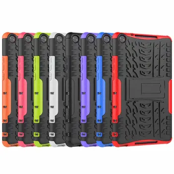 

Case Cover For HUAWEI M5 Lite 8.0 inch Protective Cover Case Hybrid Rugged Hard Rubber Stand Case Cover Tablet PC Fundas