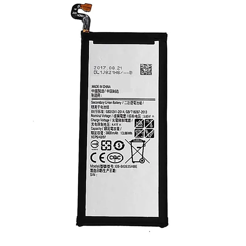 Реальный Ёмкость 3600 мА-ч для samsung для Galaxy S7 Edge EB-BG935ABE SM-G935 G9350 G935FD SM-G935F SM-G935P G935P G935F Батарея