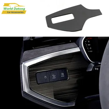 

For AUDI Q3 (F3) 2018 2019 2020 Headlight Switch Decoration Paillette Headlight Conversion Switch Stickers Stainless Steel Trim