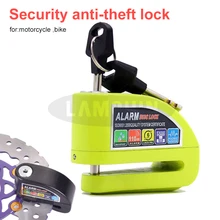 Водонепроницаемый мотоциклетный велосипедный замок электромобиль сигнализация замок безопасности Противоугонный замок дисковый тормоз замок с сумкой напоминание веревка