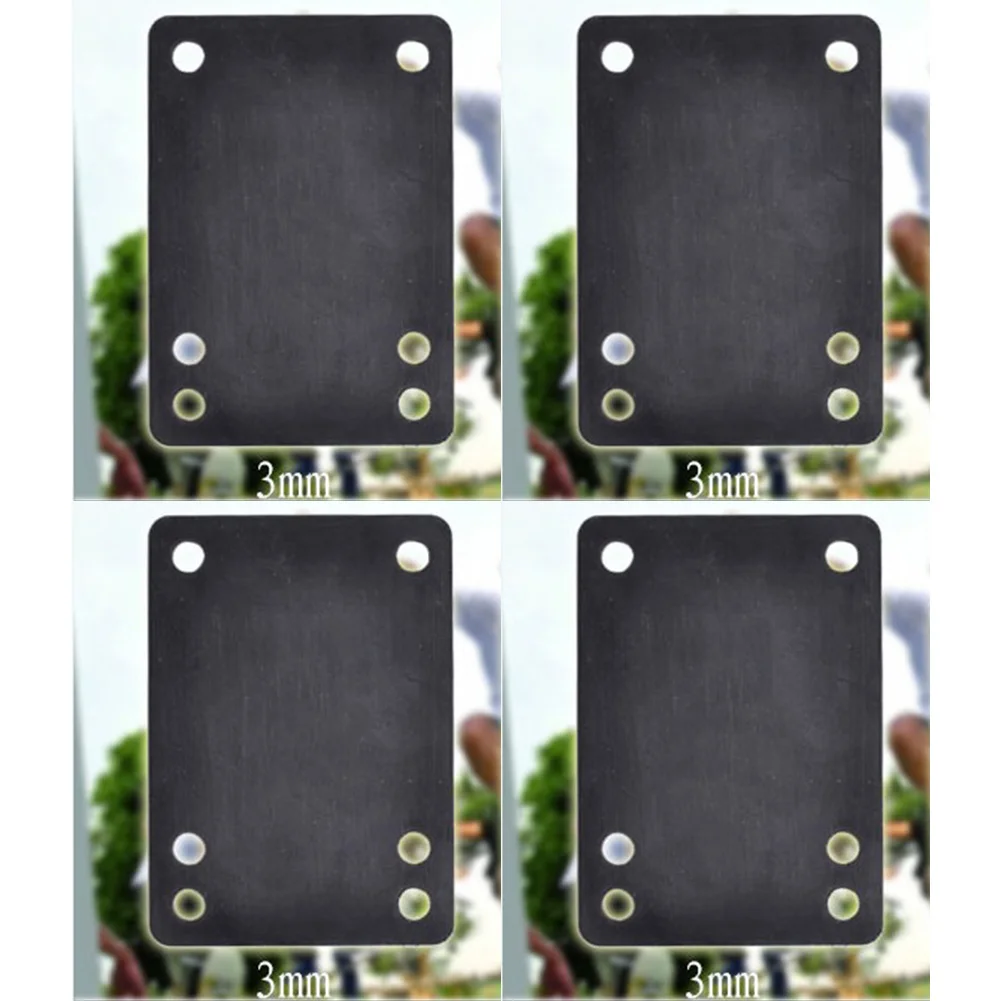 

4pcs 0.12"/3.0mm Soft Skateboard Riser Shock Proof Pads Longboard Shockpads