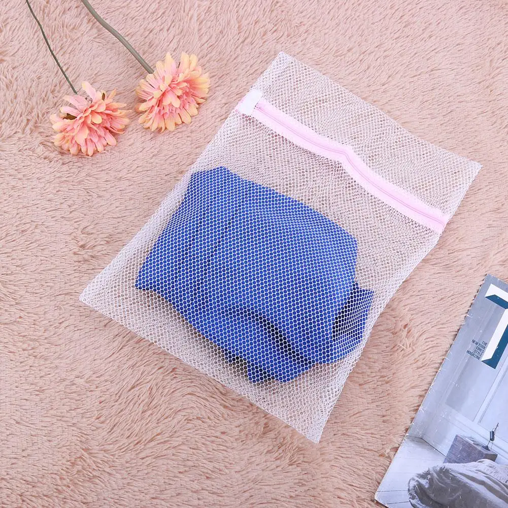 Zipper Mesh Wash Bag Foldable Sock Underwear Washing Machine Protection Net 4