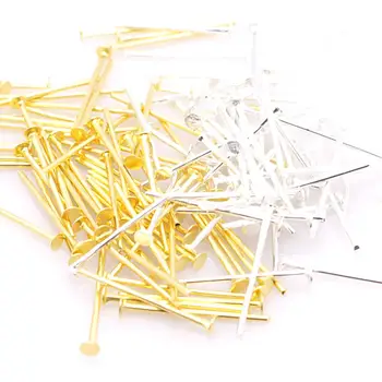 

200 Pcs/Lot Jewelry Making Supplies Flat Head Pins Needles Diy Handmade Jewelry Accessories Earrings Headpins Findings