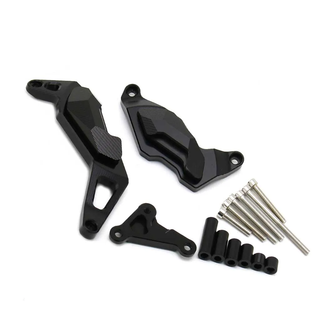 Для KAWASAKI NINJA 400 NINJA250 NINJA400 250 двигателя мотоцикла Crash Guard статора Обложка Подвижная протектор падение защита - Цвет: BLACK