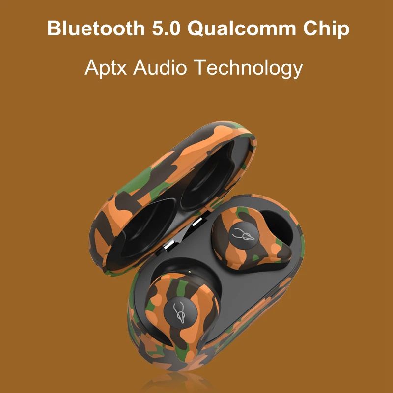 TWS Bluetooth 5,0 наушники настоящие беспроводные наушники спортивные стерео наушники Поддержка APTX IPX5 водонепроницаемые вкладыши с зарядным чехлом