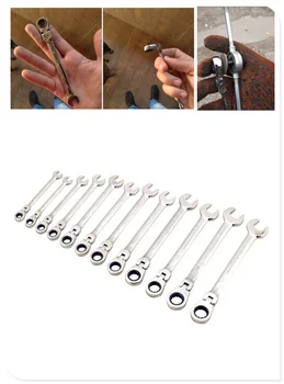 

8MM-19MM motorcycle car disassembly dual-use ratchet wrench for Ford Expedition EcoSport Kuga F-Series Escape
