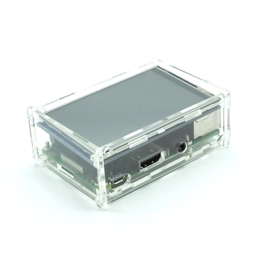 3,5 дюймов Raspberry Pi 4 Модель B сенсорный экран 480*320 ЖК-дисплей+ стилус+ двойное использование ABS чехол Корпус для Raspberry Pi 4