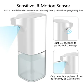 

Intelligent Liquid Soap Dispenser Automatic Bathroom Kitchen Contactless Induction Foam Infrared Sensor Hand Soap Washing Device