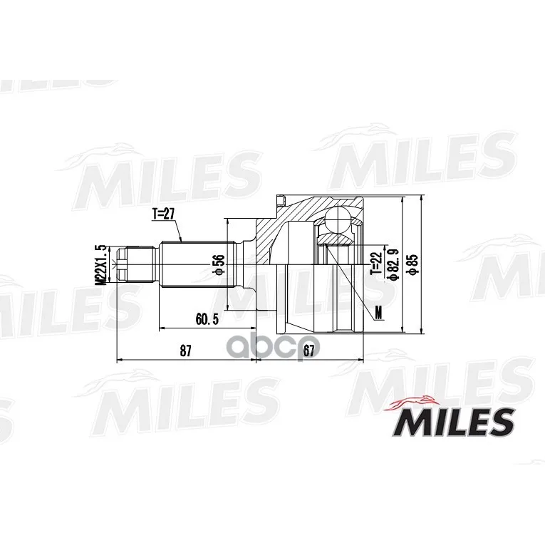 Шрус Subaru Forester I-Ii/Impreza I/Legacy I-Ii 1.6-2.2 Нар. Miles Ga20422 Miles арт. GA20422