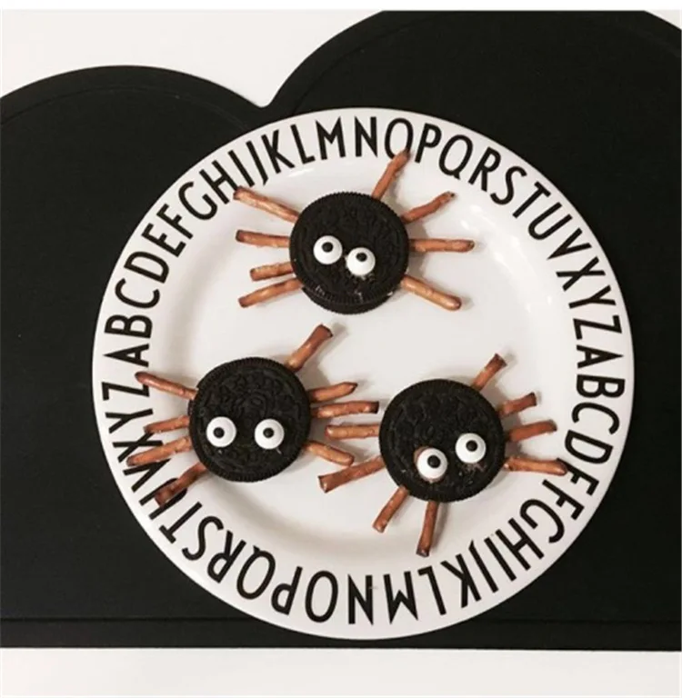 

Ins Scandinavian Children's Alphabet Baby Anti-fall Auxiliary Food Training Tableware Deep Platter Shallow Number