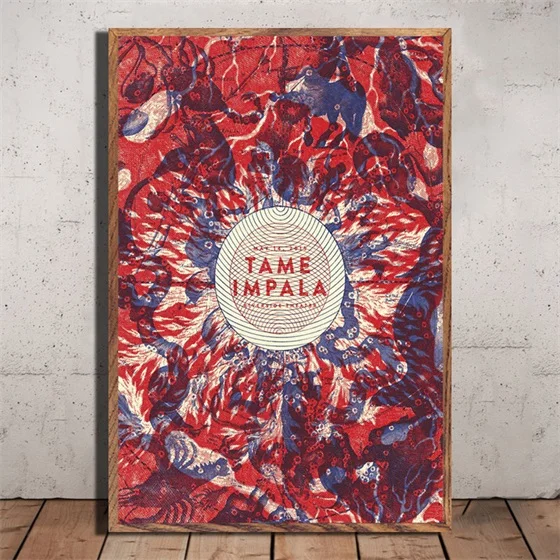 Tame Impala трипси-психоделический музыкальный звезда художественная живопись Шелковый Холст плакат настенный домашний декор - Цвет: B