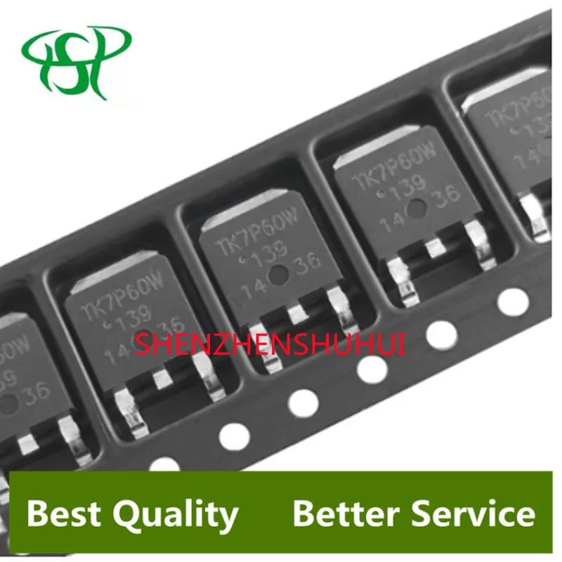 10pcs TK7P60W TO-252 TK7P60 TO252 7P60 7P60W 600V 7A TK7P60W new original
