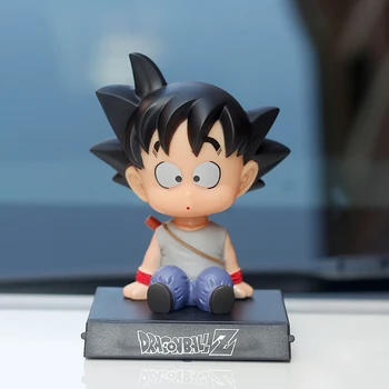

Son Goku Monk Car Dashboard Decoration Toys Phone Holder Mobile Clip Shake Head Styling Dolls Ornaments Interior Accessories