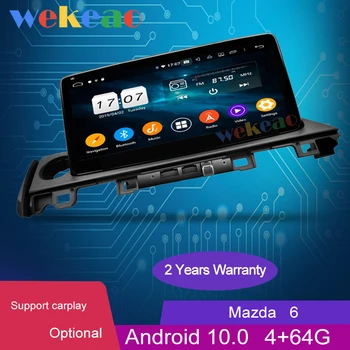 

Wekeao 10.25" Touch Screen Android 10.0 Auto Radio For Mazda 6 Automotivo Head Unit DVD Multimedia Player Stereo 4G BT 2017-2019