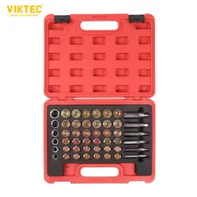 

Viktec 114pc Oil Pan Drain Sump Plug Key Thread Repair Tool Kit Drain Plug with Carry Case